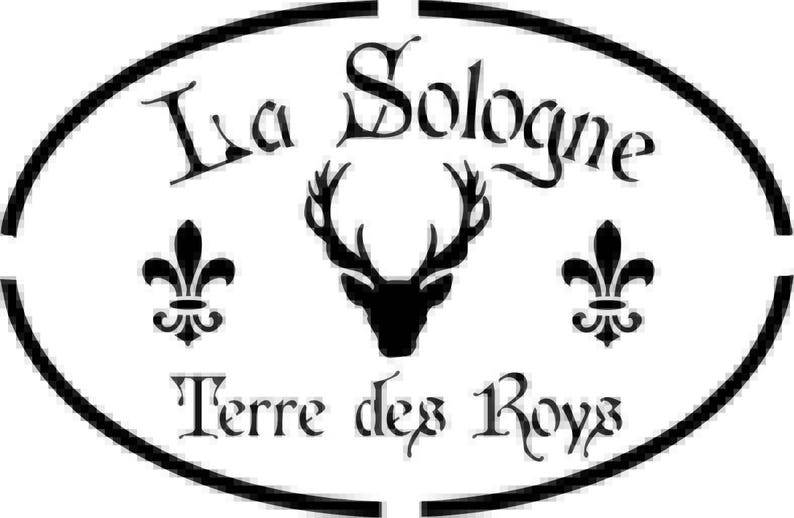 Stencil, french touch stencil way label Sologne image 1
