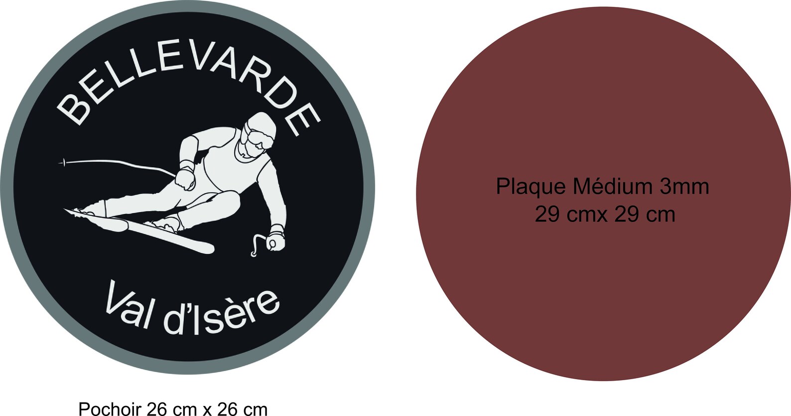 Lot de 24 plaques en médium bois | Manutan Collectivités