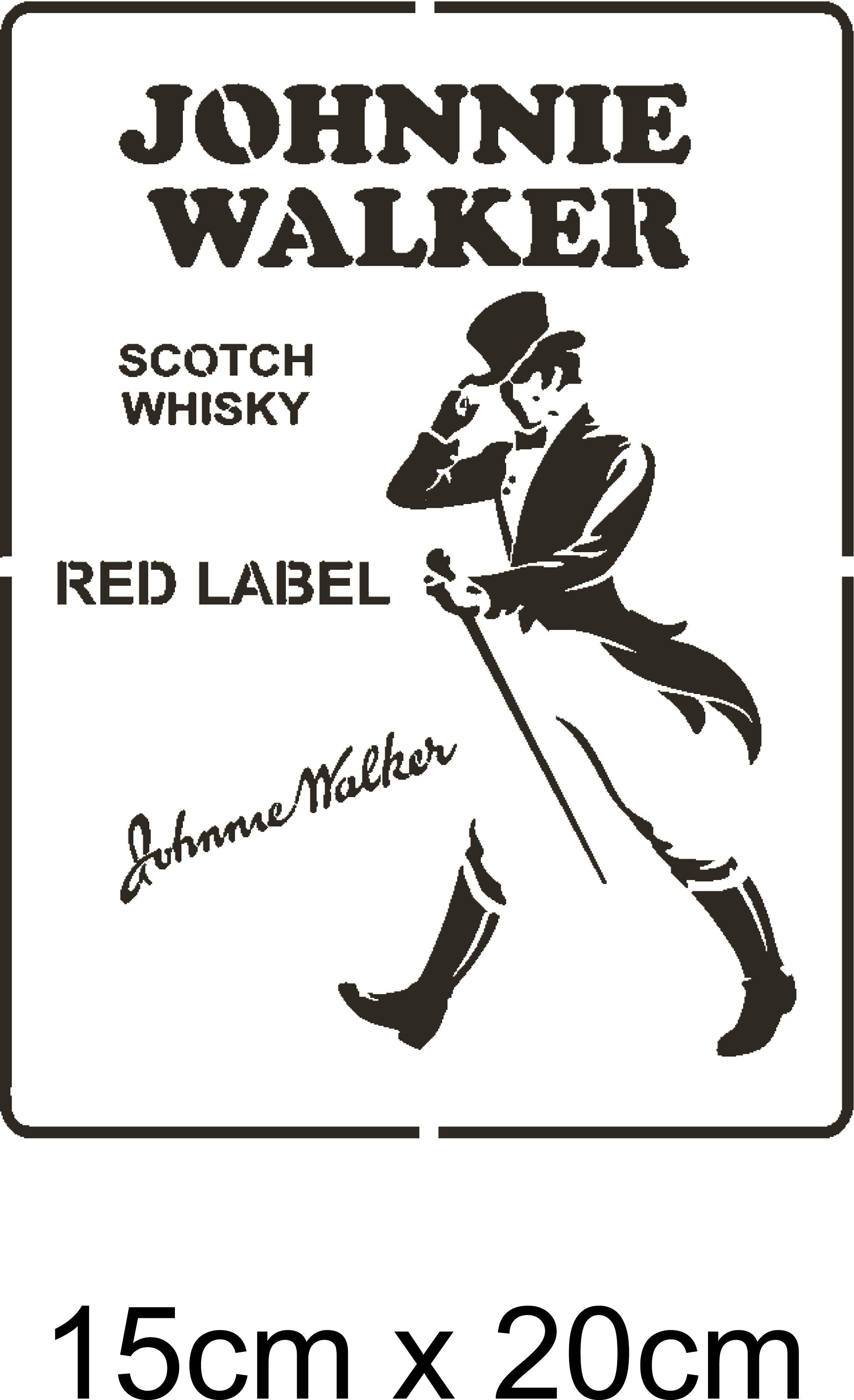 Johnnie Walker Stencil - Etsy