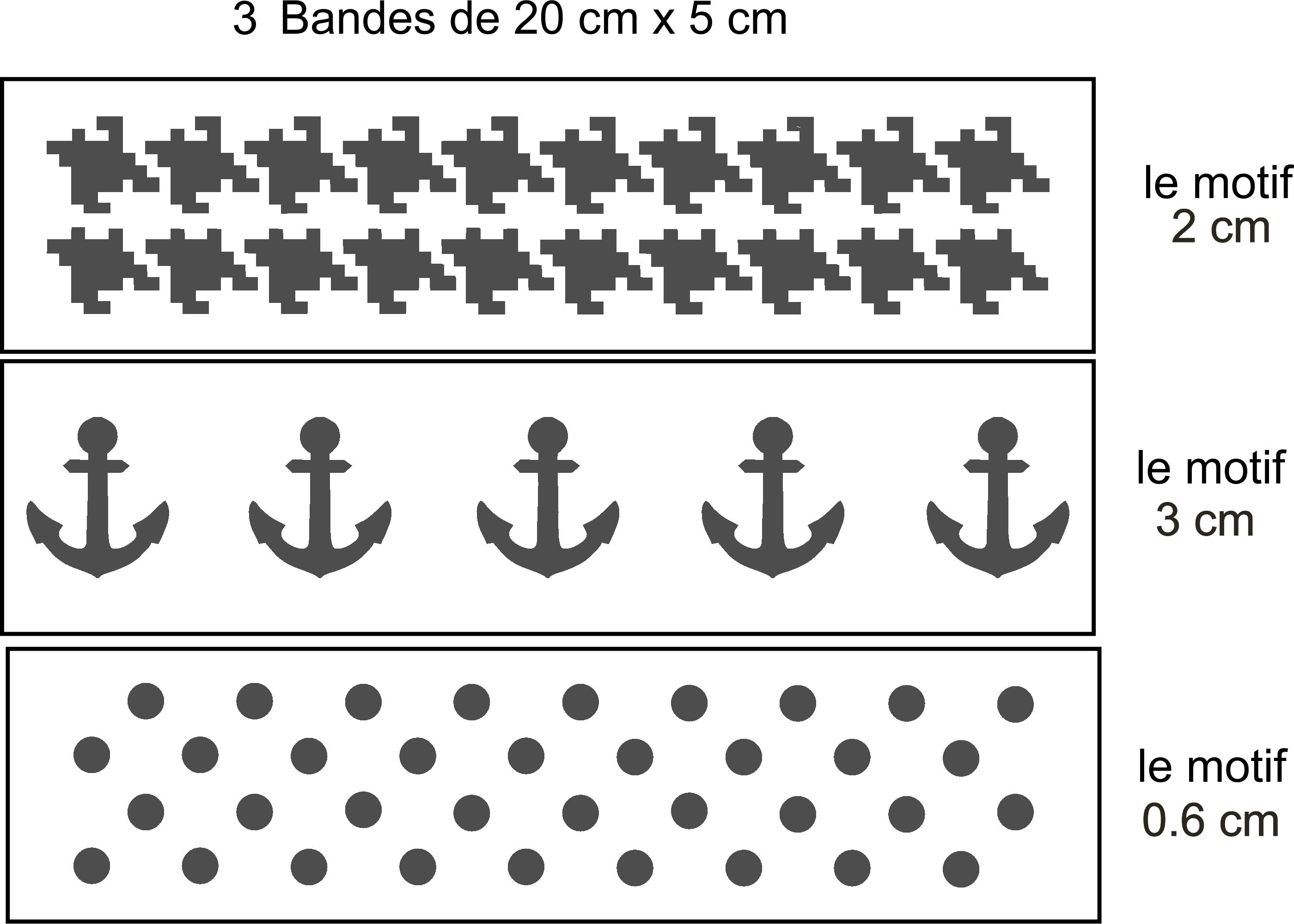 Pochoir Stencil Ensemble de 3 Pochoirs A