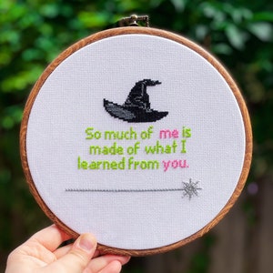 Wicked | &quot;For Good&quot; Cross Stitch PDF Pattern - Updated PDF