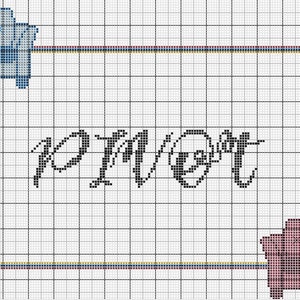 Friends | Pivot Cross Stitch Pattern