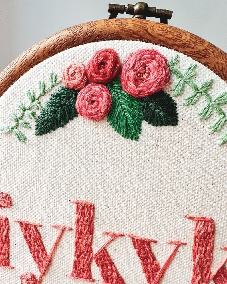 iykyk 7 Embroidery Completed in Hoop image 2