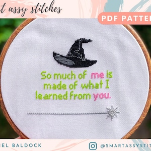 Wicked | "For Good" Needlepoint or Cross Stitch PDF Pattern - Updated PDF | Print at Home and Stitch on Your Own!