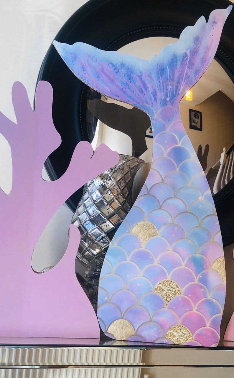 Mermaid Tail Mini / Kids Party Cardboard Cutouts Etsy