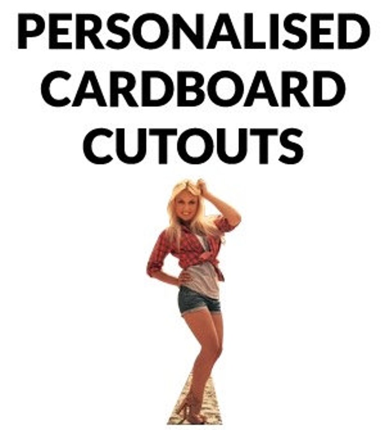 Lifesize Personalised Cardboard Cutouts Etsy