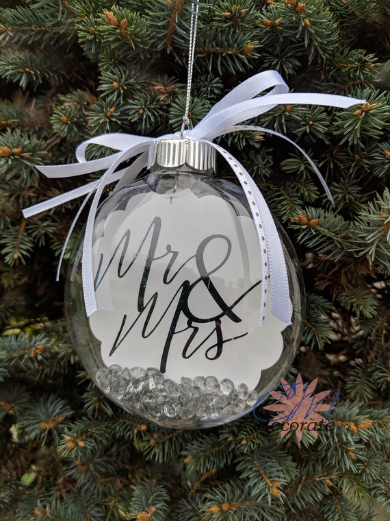 first wedding anniversary christmas ornament