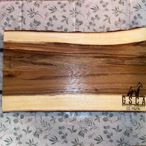 Custom Wood Burned Charcuterie Board Set