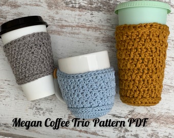 Megan Coffee Trio CROCHET PATTERN