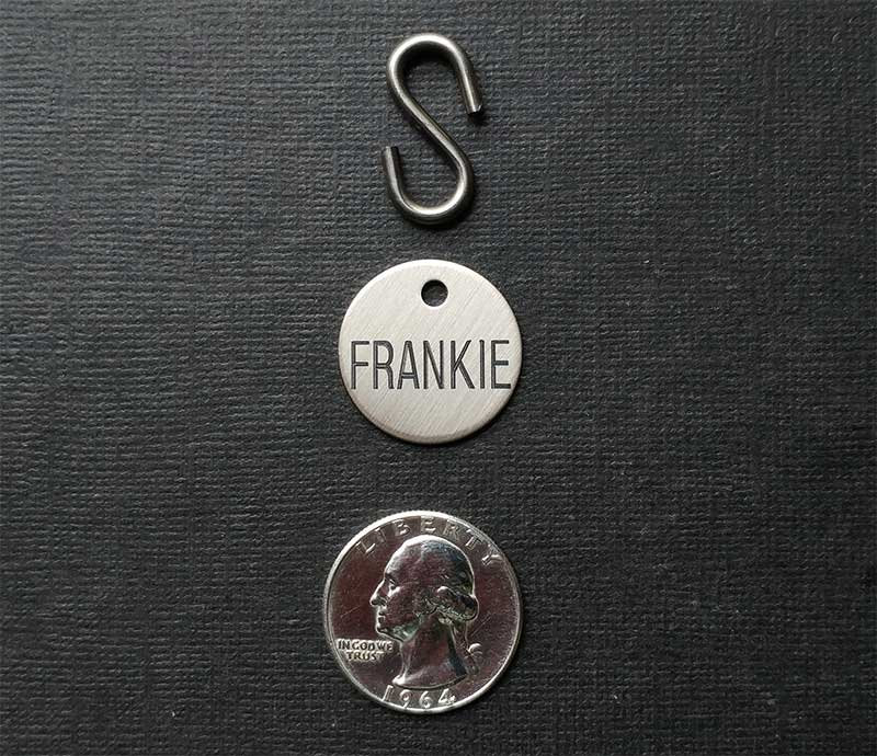 ETICHETTA PER BRIGLIA SPESSA - Piccola 3/4" Incisa Personalizzata In Ottone Massiccio O Alpacca - Italia - Foto 10