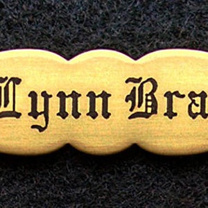 Ornate Bible Naming Plate (2 1/2" x 1/2") Small Custom Engraved, Thick Brass or Nickel Silver image 8