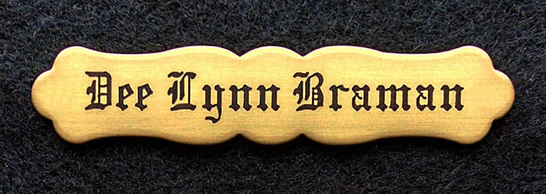 Ornate Bible Naming Plate (2 1/2" x 1/2") Small Custom Engraved, Thick Brass or Nickel Silver image 8