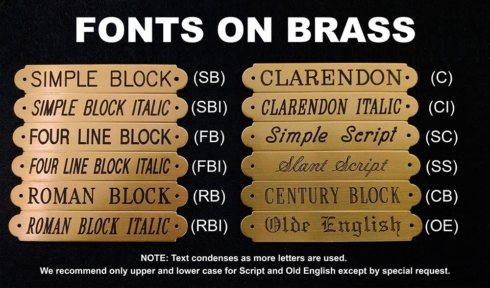 BRIDLE TAG THICK Halter- Small 3/4&quot; Custom Engraved Solid Brass or Nickel Silver