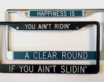 LICENSE PLATE FRAME with Custom Engraved Inserts