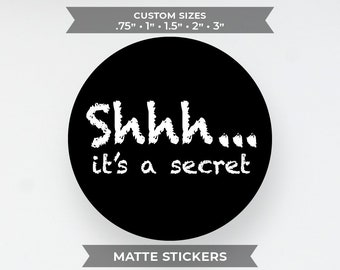 Shhh It's a Secret Stickers, Secret Surprise Stickers, Party Stickers,  Gender Reveal, Baby Shower Surprise, See PHOTOS for More INFO - Etsy