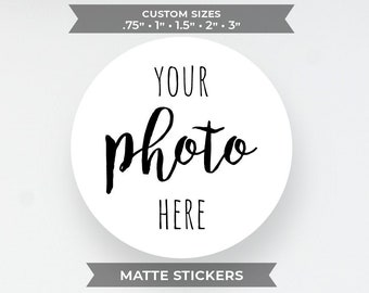 Custom Picture stickers, photo stickers, circle round image stickers, packaging, picture, supplies, matte See PHOTOS 4more INFO TBDesigned