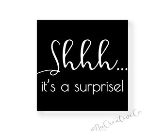 shhh it s a surprise etsy