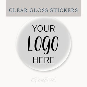 Custom Logo Clear Gloss Label Transparent Round Custom Color Sticker Gloss Wedding Invitation Event Product Label Sticker Circle L.P.  %pro