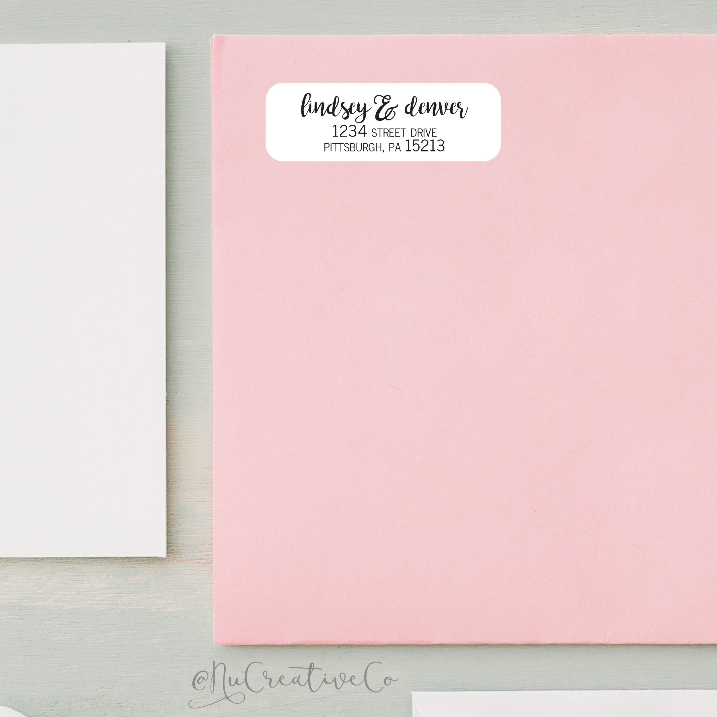 Return Address Label, Matte Address Sticker, Wedding Invitation
