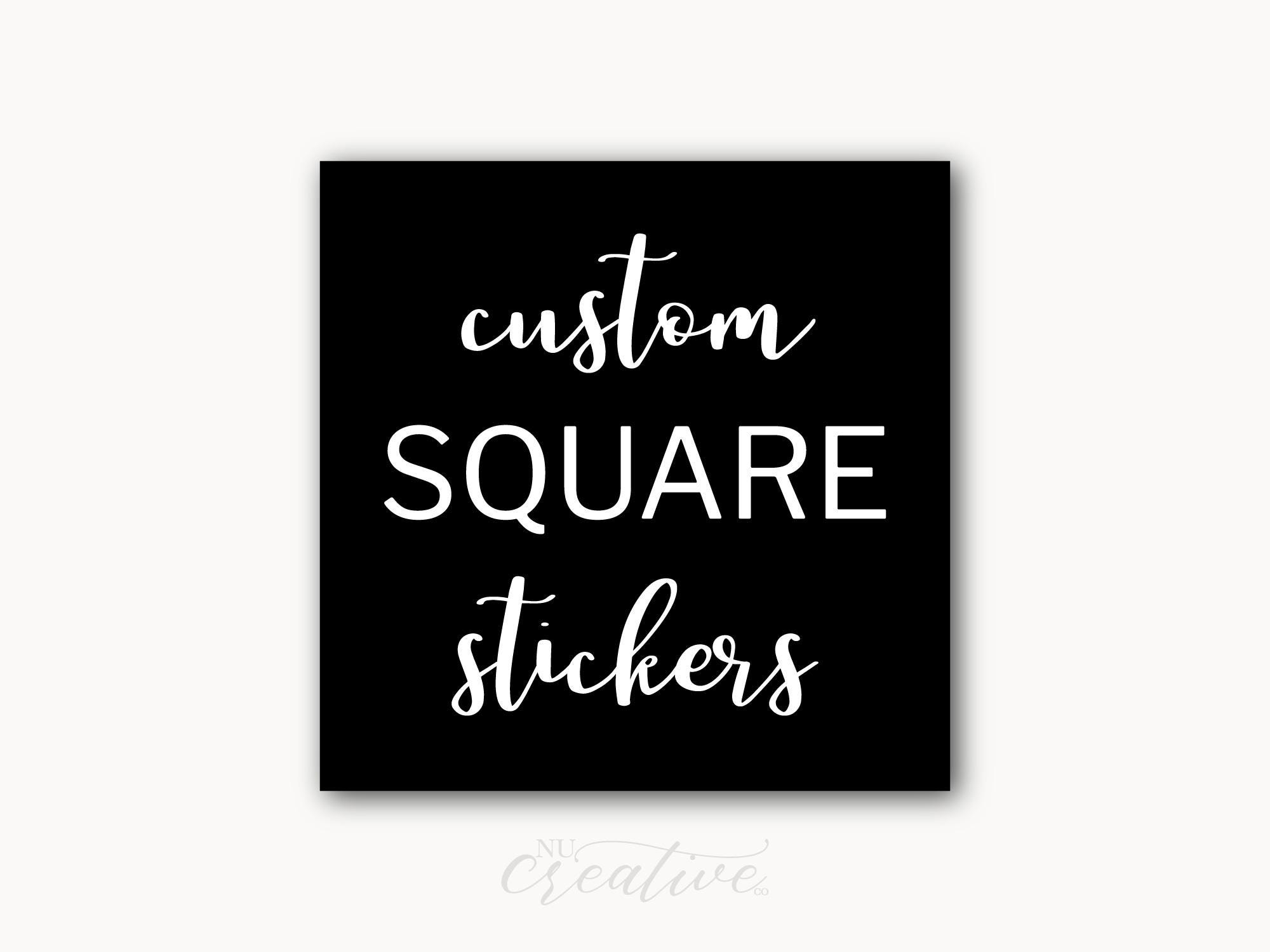 Custom Square Stickers - Stickers Logo or Image - Branding and ...