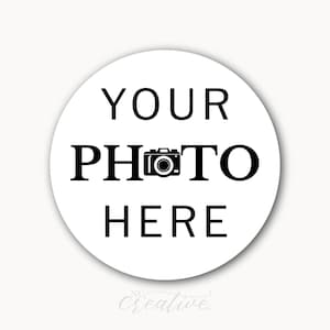 Custom Picture stickers, photo stickers, circle round image stickers, packaging, picture, supplies, matte L.P.  %pro