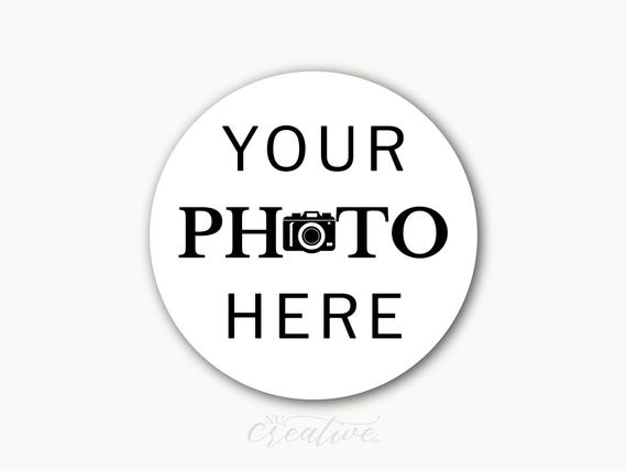 Custom Picture stickers, photo stickers, circle round image stickers, packaging, picture, supplies, matte L.P.  %pro
