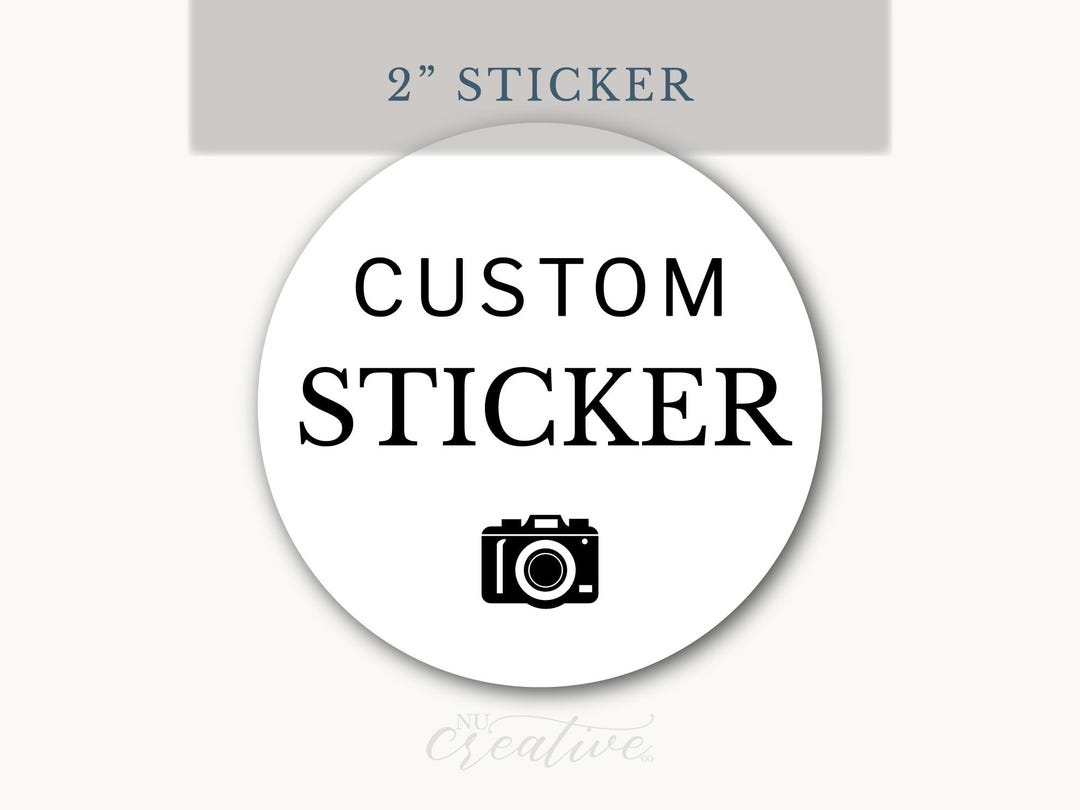 Custom Picture 2 Inch Stickers, 2" Photo, Circle Round Image, Packaging ...