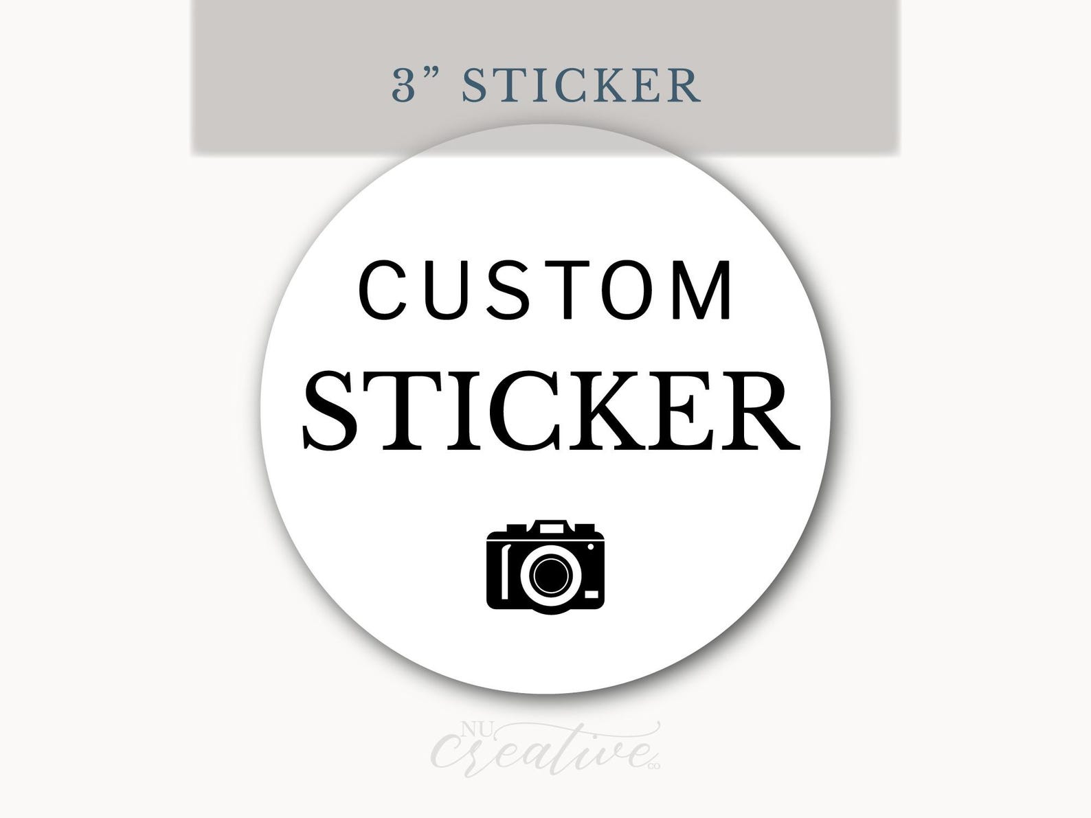 Custom Picture 3 Inch Stickers, 3