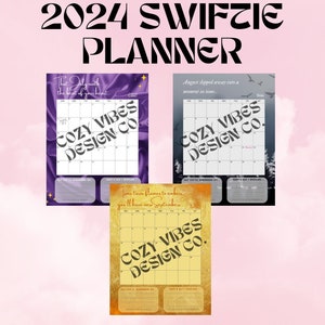 2024 Swiftie Eras Planner Calendar - JULY AUGUST SEPTEMBER quarter Q3 printable digital blondie planner