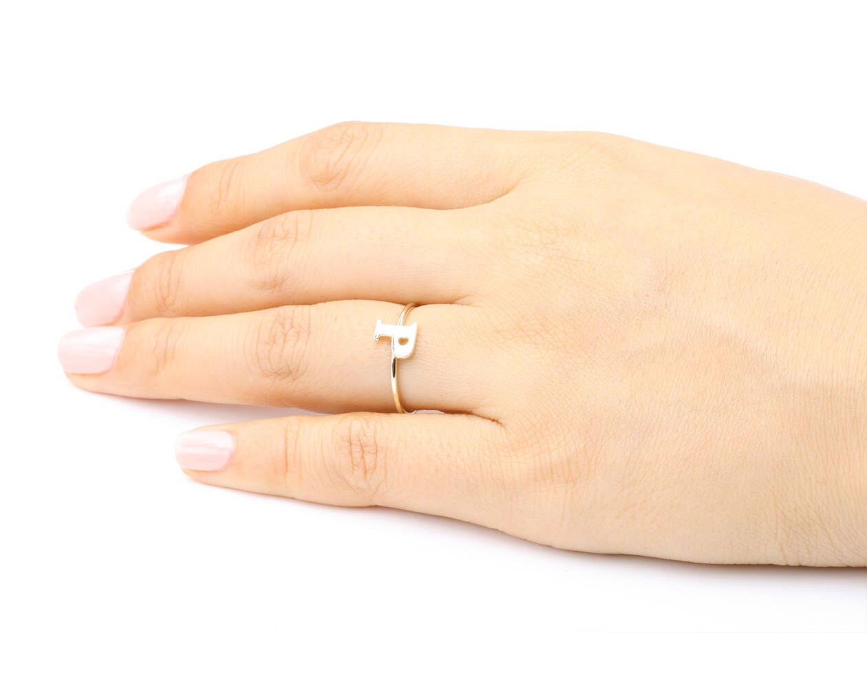 Script Ring Personalized Ring Custom Ring Solid Yellow Gold | Etsy