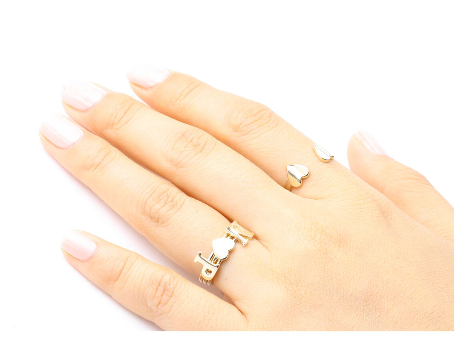 Script Ring Personalized Ring Custom Ring Solid Yellow Gold | Etsy