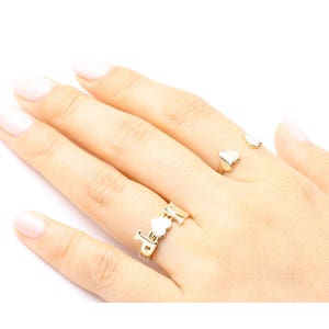 Script Ring Personalized Ring Custom Ring Solid Yellow Gold | Etsy