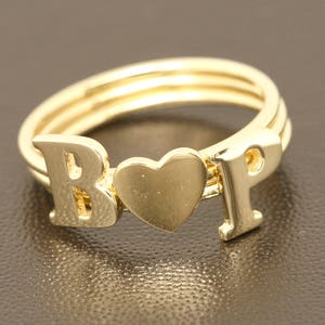 Script Ring Personalized Ring Custom Ring Solid Yellow Gold | Etsy