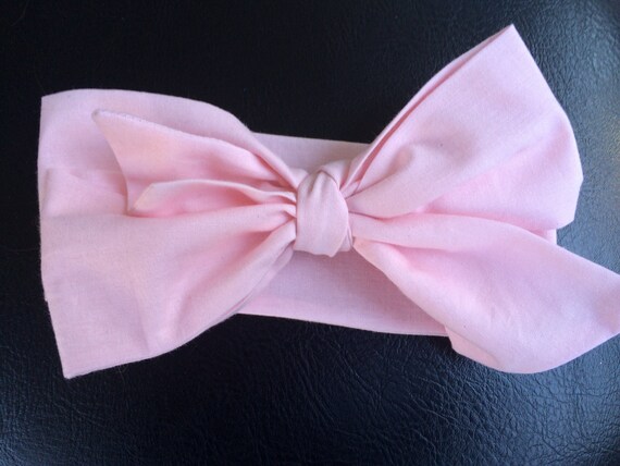 Pretty in pink big bow headwrap
