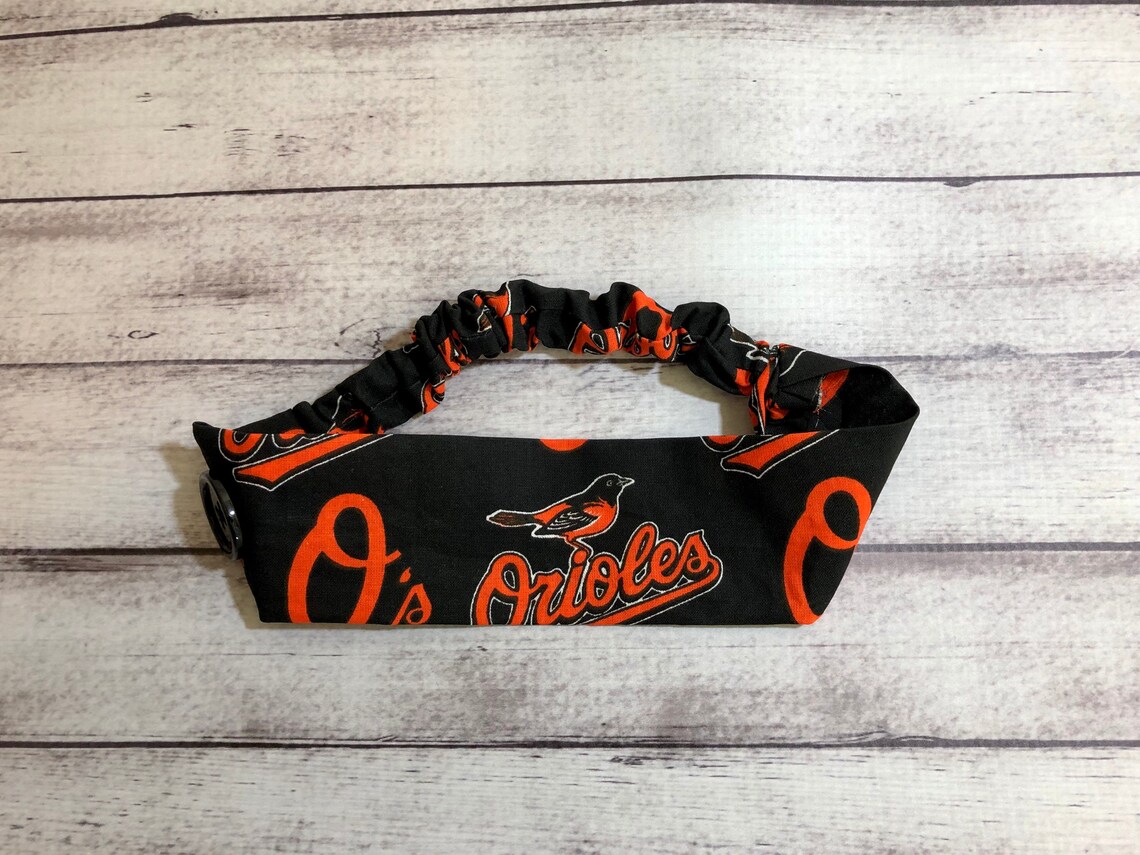 Baltimore Orioles Baseball Headband Stretch Elastic Adult Etsy