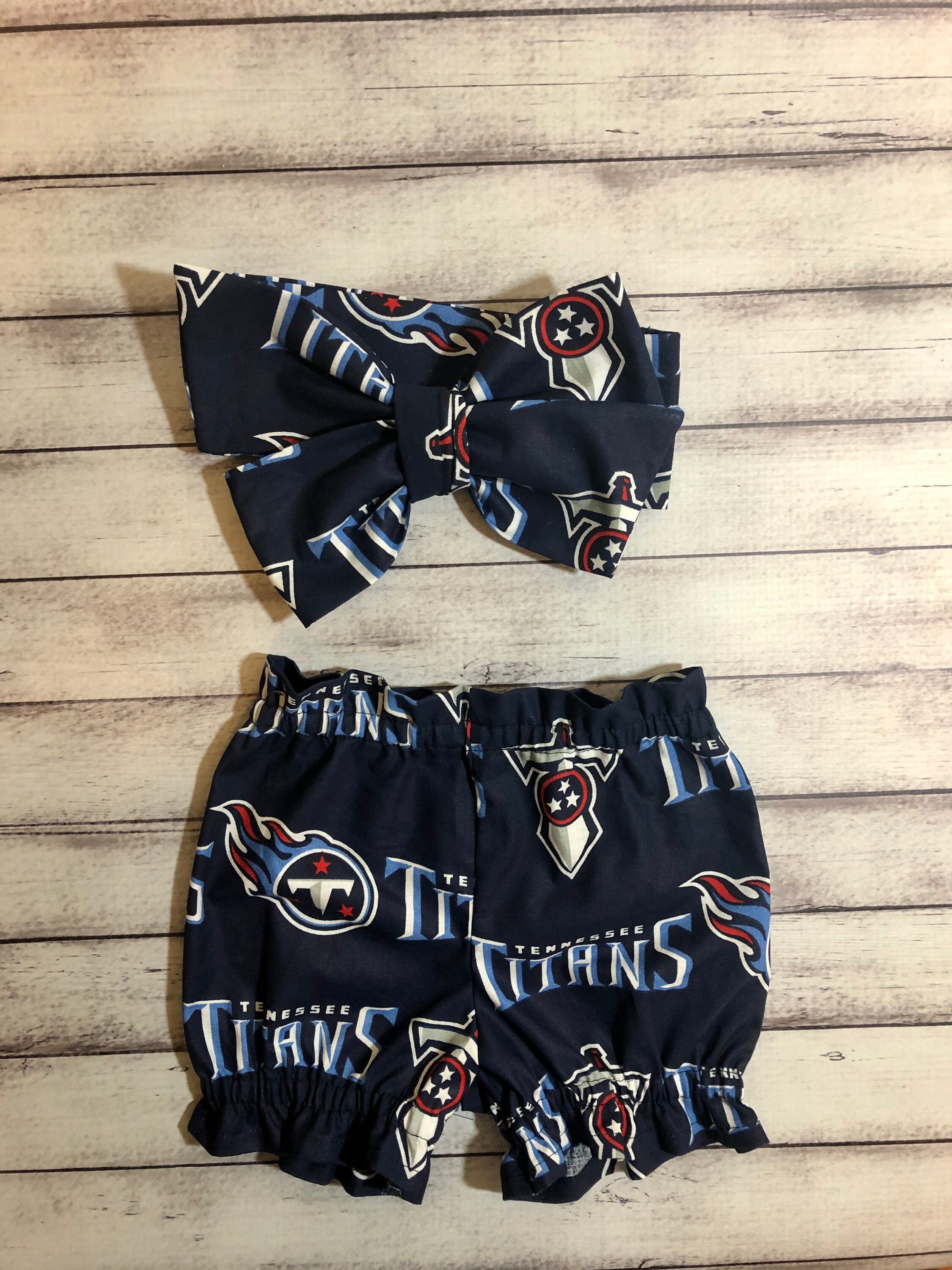 New England Patriots Inspired Headwrap Bloomer Bummies Football Headband Toddler Big Bow Bows Little Baby Girl Newborn Infant Shorts