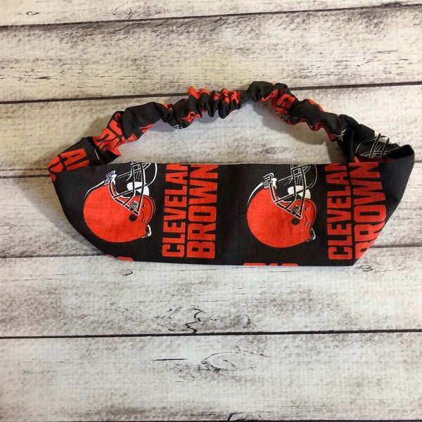 Cleveland Browns Football Headband Adult Child Toddler Elastic Stretchy Stretch Hairband Hair Band Headwrap Headband Accessories