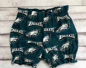 Philadelphia Eagles Inspired Football Bloomer Bloomers Little Baby Girl Toddler Infant Shorts Bummies Newborn