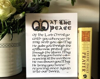 Celtic Blessing, Celtic Daily Prayer, Illumination, Illuminated prayers