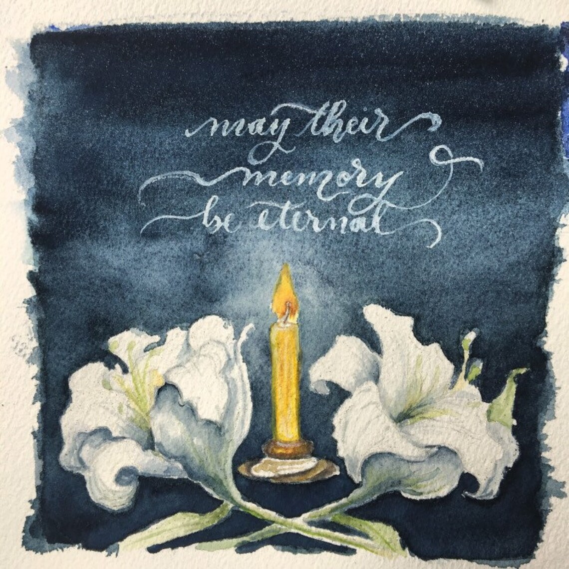 Memory Eternal Card Pack of 3 May Their Memory Be Eternal Etsy
