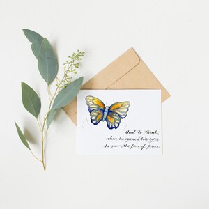 Fausse couche et perte de bébé carte de voeux {leur}, chagrin et perte, grossesse, maternité, papillon, petit, aquarelle, art chrétien