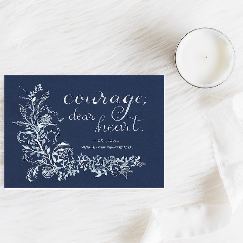 Courage Dear Heart - Etsy
