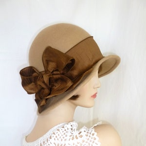 Custom 1920's flapper Cloche - Downton Abbey hat, Miss Fisher, Great Gatsby hat