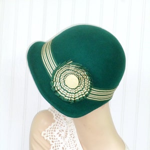 Custom 1920's flapper Cloche - Downton Abbey hat, Miss Fisher, Great Gatsby hat