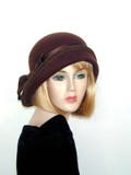 1920's hat - The Mary - Custom Cloche - Convertible 3 in 1 - Downton Abbey hat, Miss Fisher, Great Gatsby hat