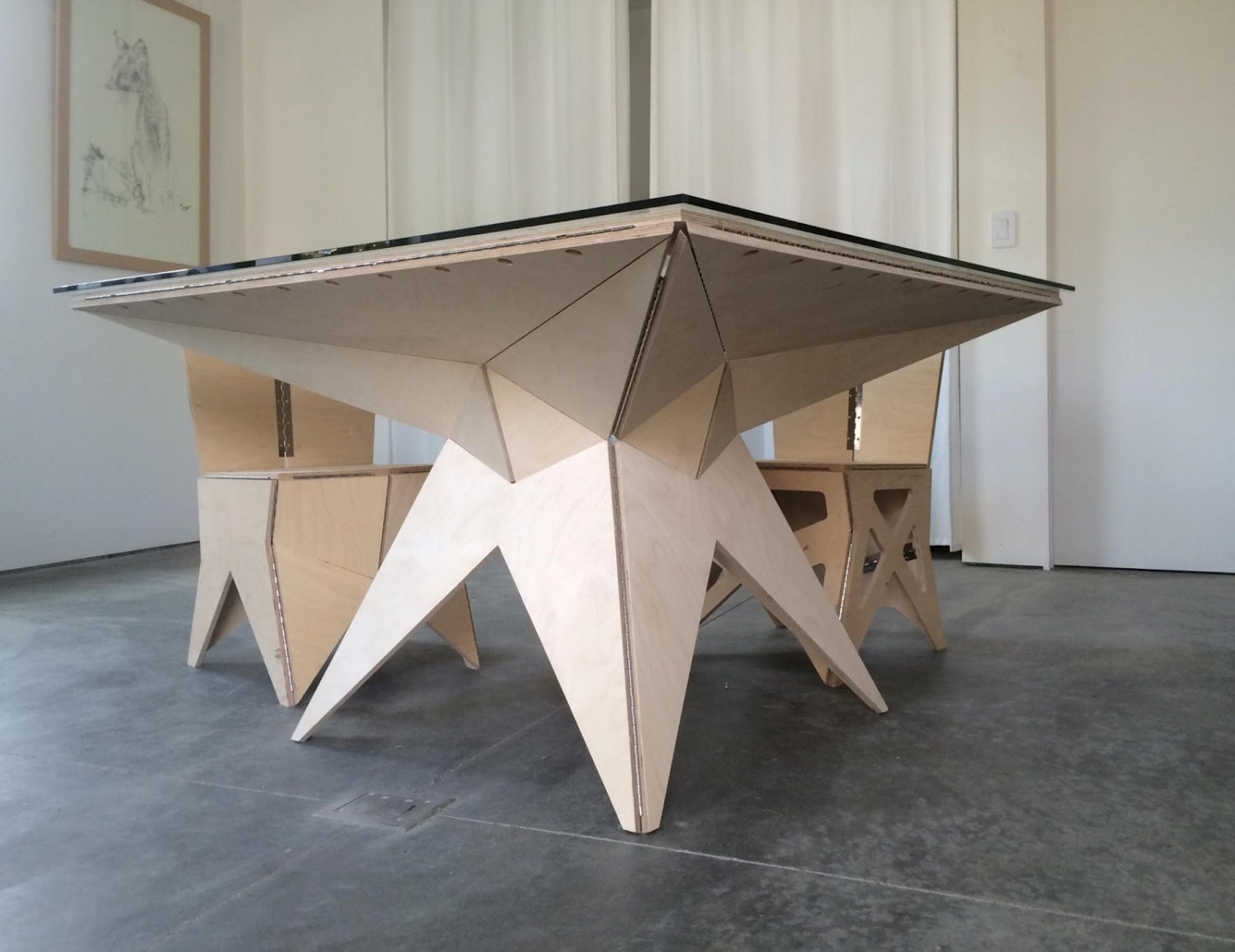 Origami Table Etsy