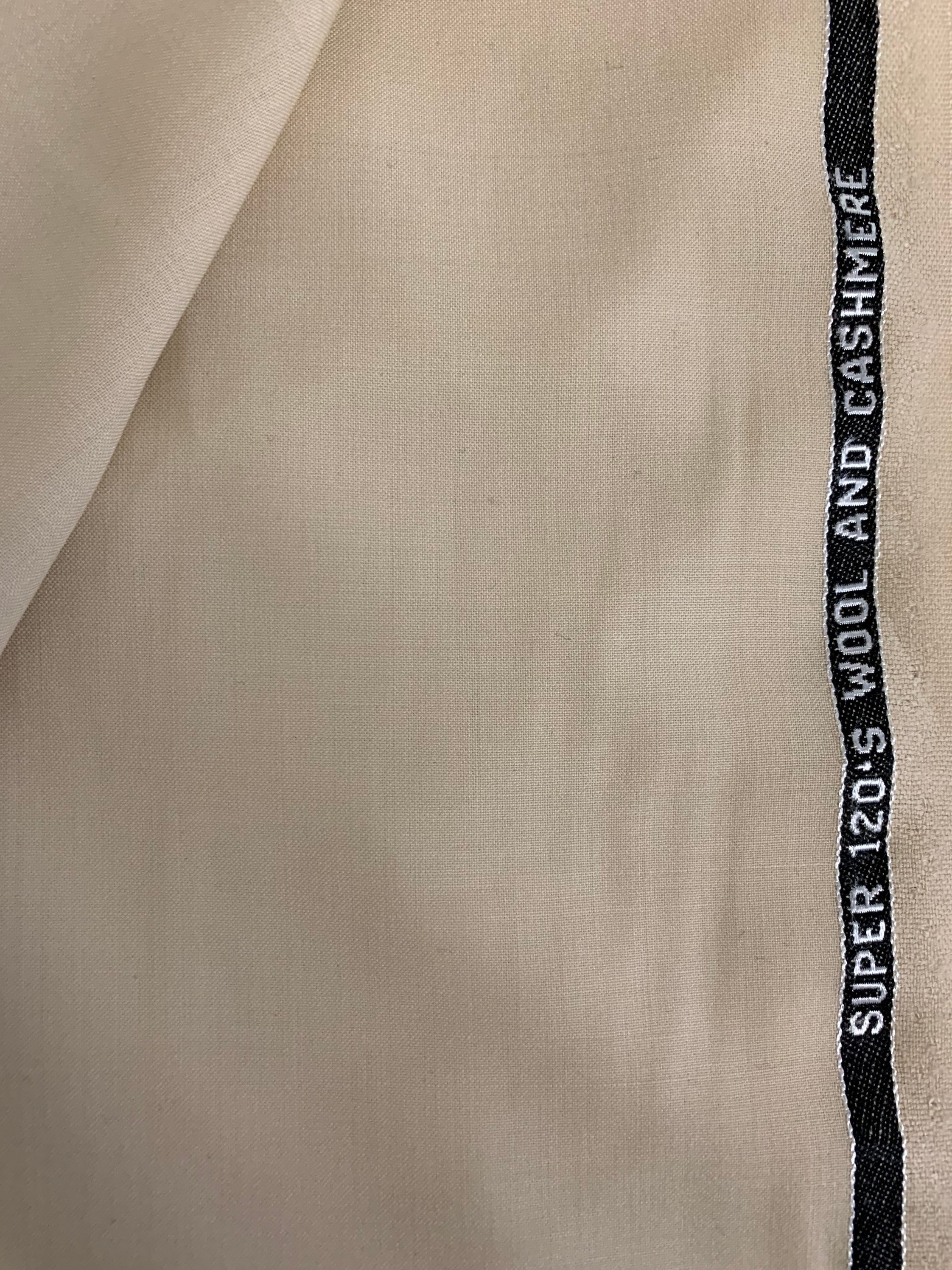 Cream Super 120s Wool & Cashmere Suit Fabric. PER METRE Etsy