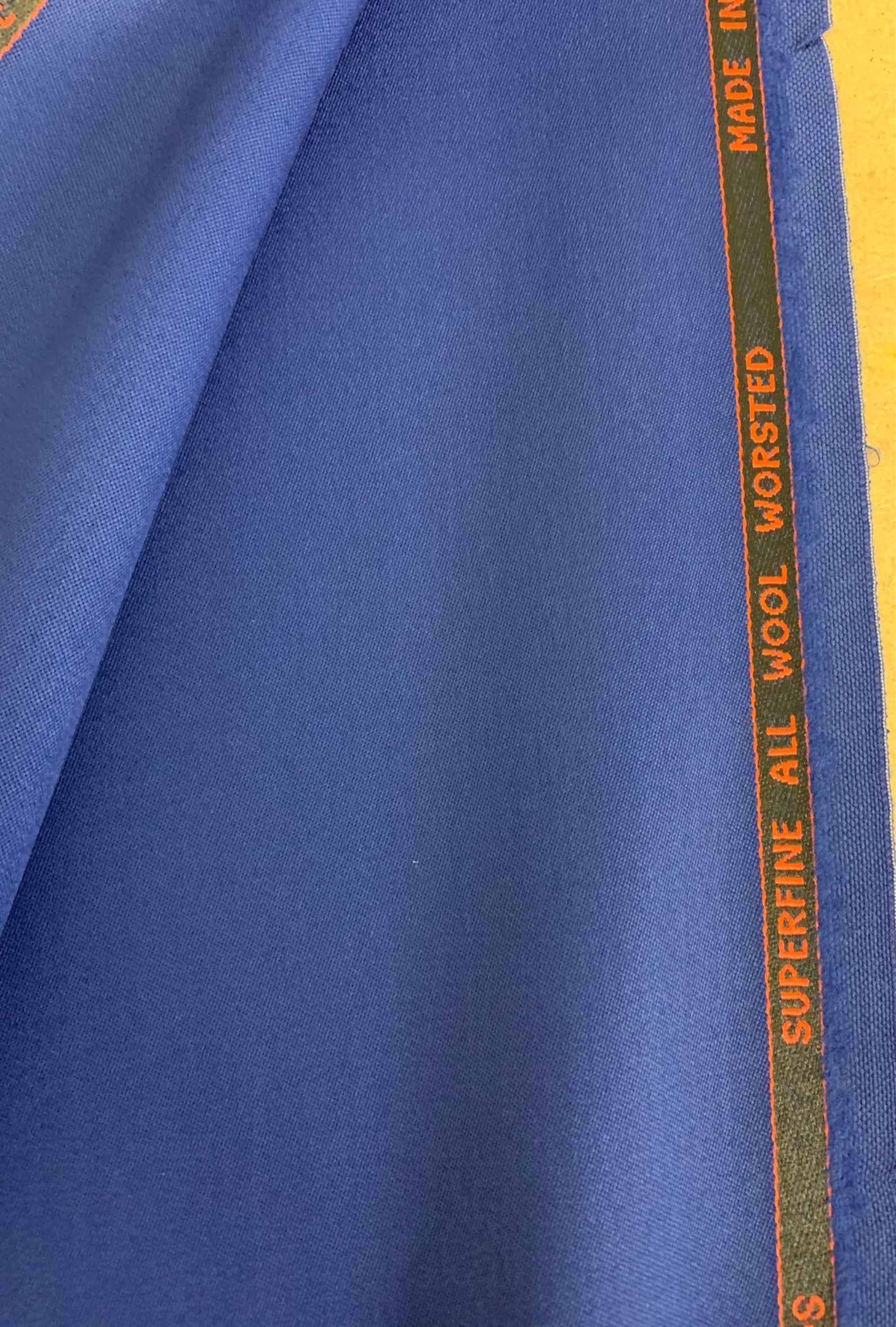 French Navy/Royal Blue 100% Wool Suit Fabric. 420g For Dugdale | Etsy