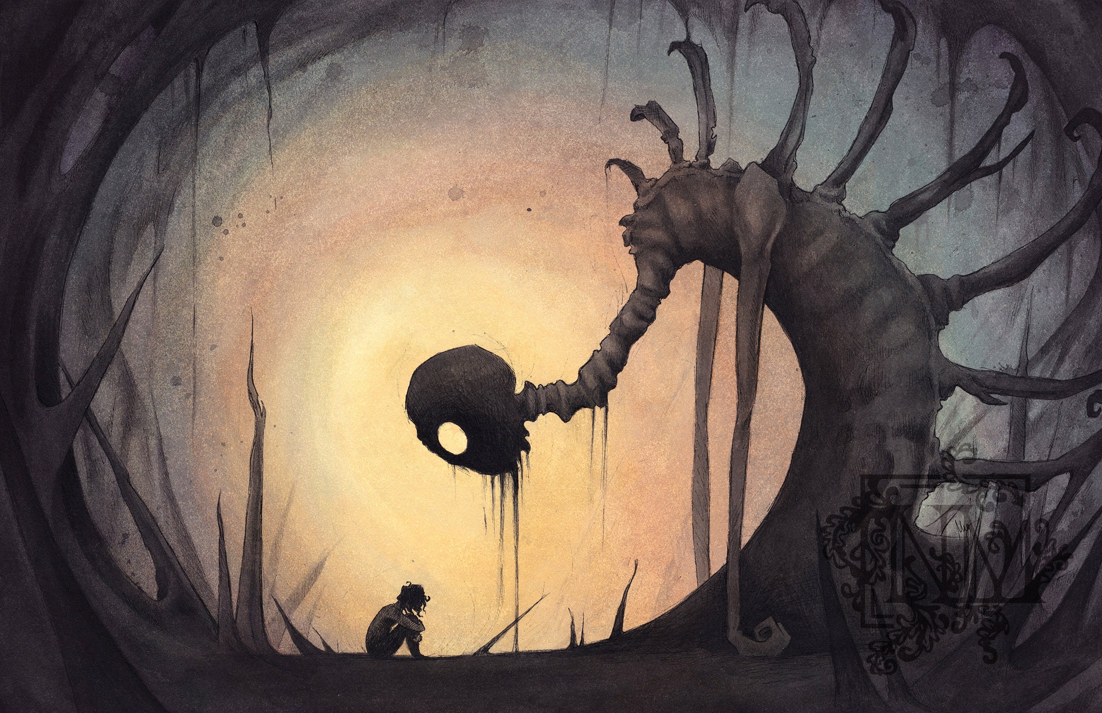 Fantasy Art Print Demons - Etsy