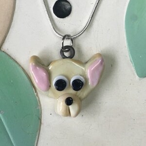 Chihuahua Glass Charm Necklace - FREE SHIPPING